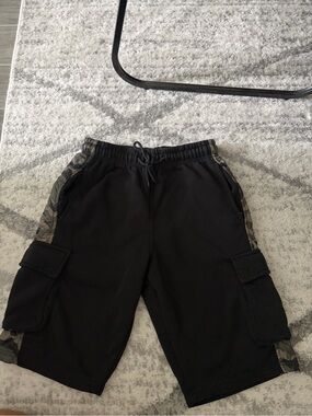 Blue Gear Black Cargo Shorts - Medium